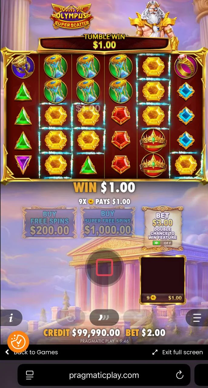 Gates of Olympus Super Scatter Mobile