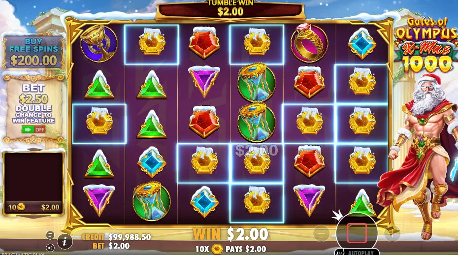 Gates of Olympus Xmas 1000 — Revisão da Edição Festiva